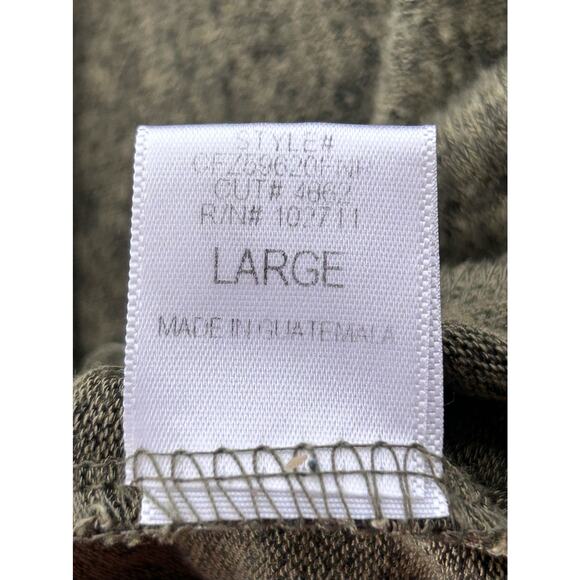 HARLOWE & GRAHAM Women’s Olive Green Lightweight Sweater Sz L - Picture 8 of 9